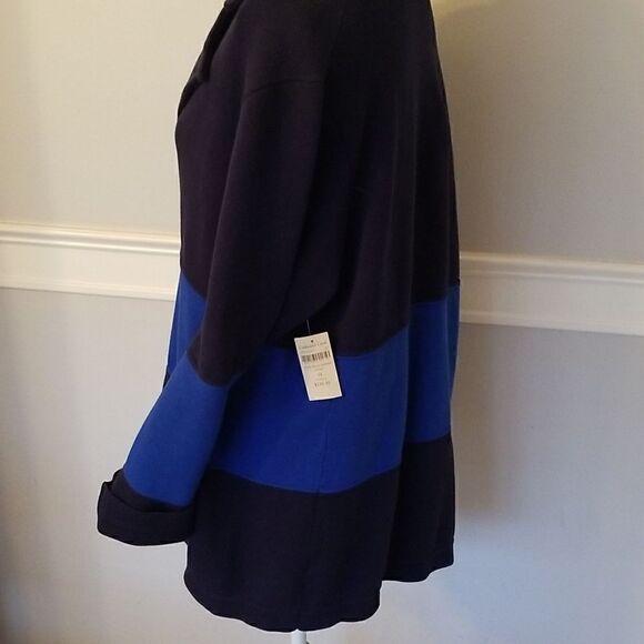 Coldwater Creek Size 1X colorblock sweater jacket - Picture 8 of 15
